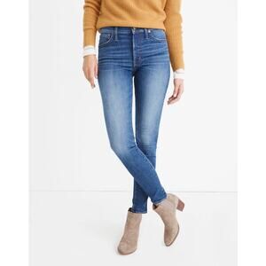 Madewell 9" Mid-Rise Skinny Denim Pendale Wash‎ Jeans Women's 36 Petite Casual